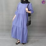 پیراهن ساحلی بنفش زنانه