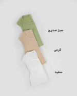 تاپ زنانه کرکره ای 307 سفید