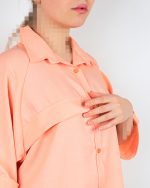 شومیز کراپ زنانه ابرویی با کیفیت