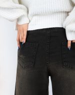 شلوار جین زنانه واید لگ کد 504204 سایز 34