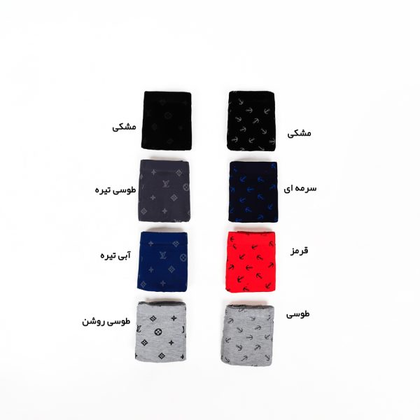 شورت مردانه پادار کتان سهندی قرمز
